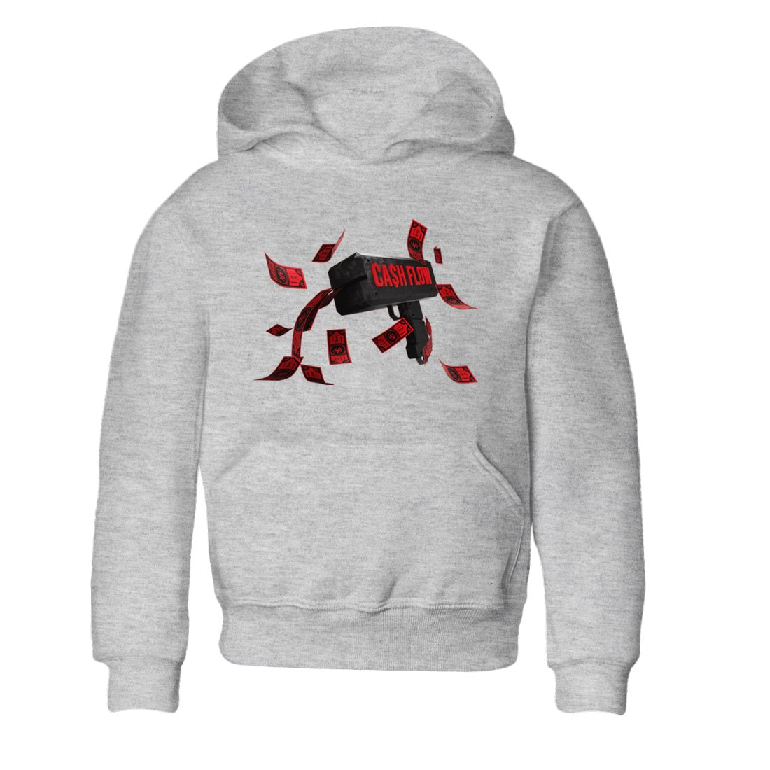 Air Jordan 6 Toro Bravo Sneaker Match Tees Cash Flow Sneaker Tees AJ6 Toro Bravo Sneaker Release Tees Kids Shirts Heather Grey 2