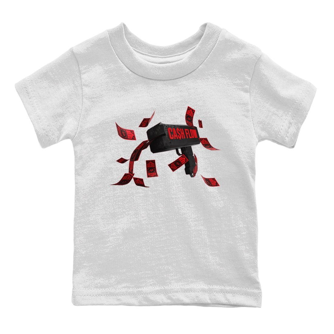 Air Jordan 6 Toro Bravo Sneaker Match Tees Cash Flow Sneaker Tees AJ6 Toro Bravo Sneaker Release Tees Kids Shirts White 2