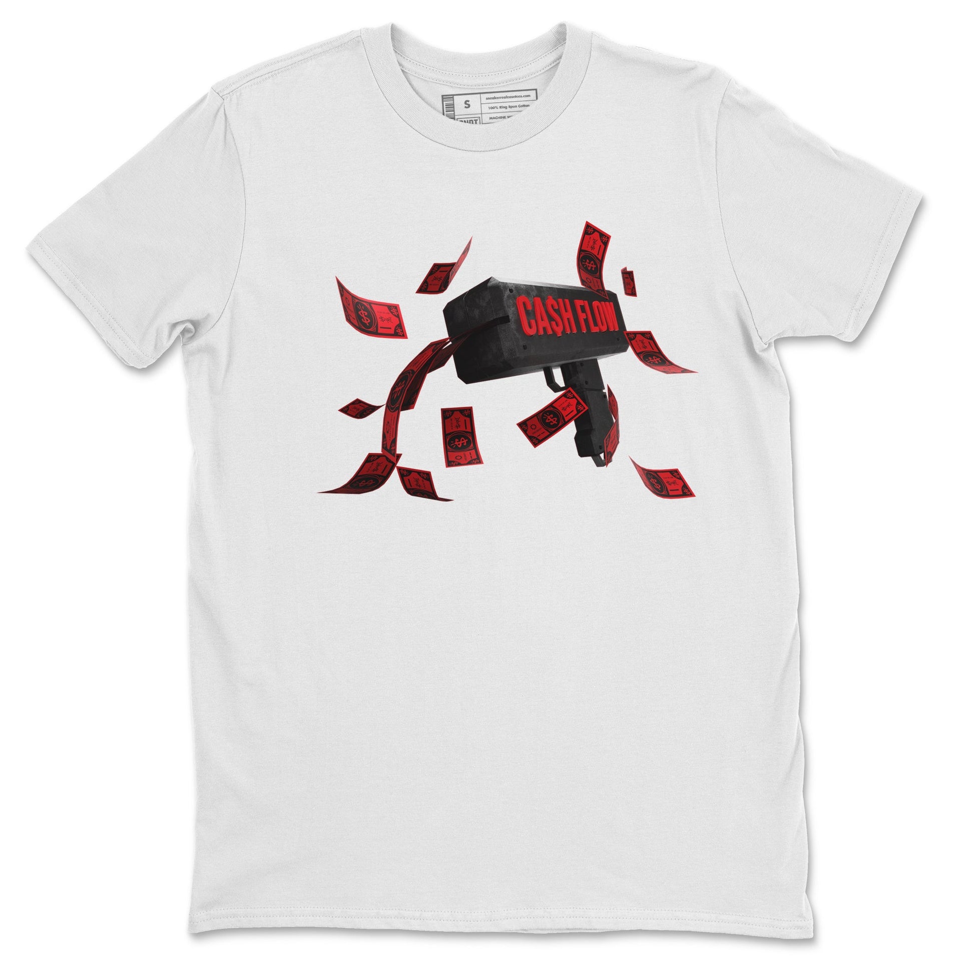 Air Jordan 6 Toro Bravo Sneaker Match Tees Cash Flow Sneaker Tees AJ6 Toro Bravo Sneaker Release Tees Unisex Shirts White 2