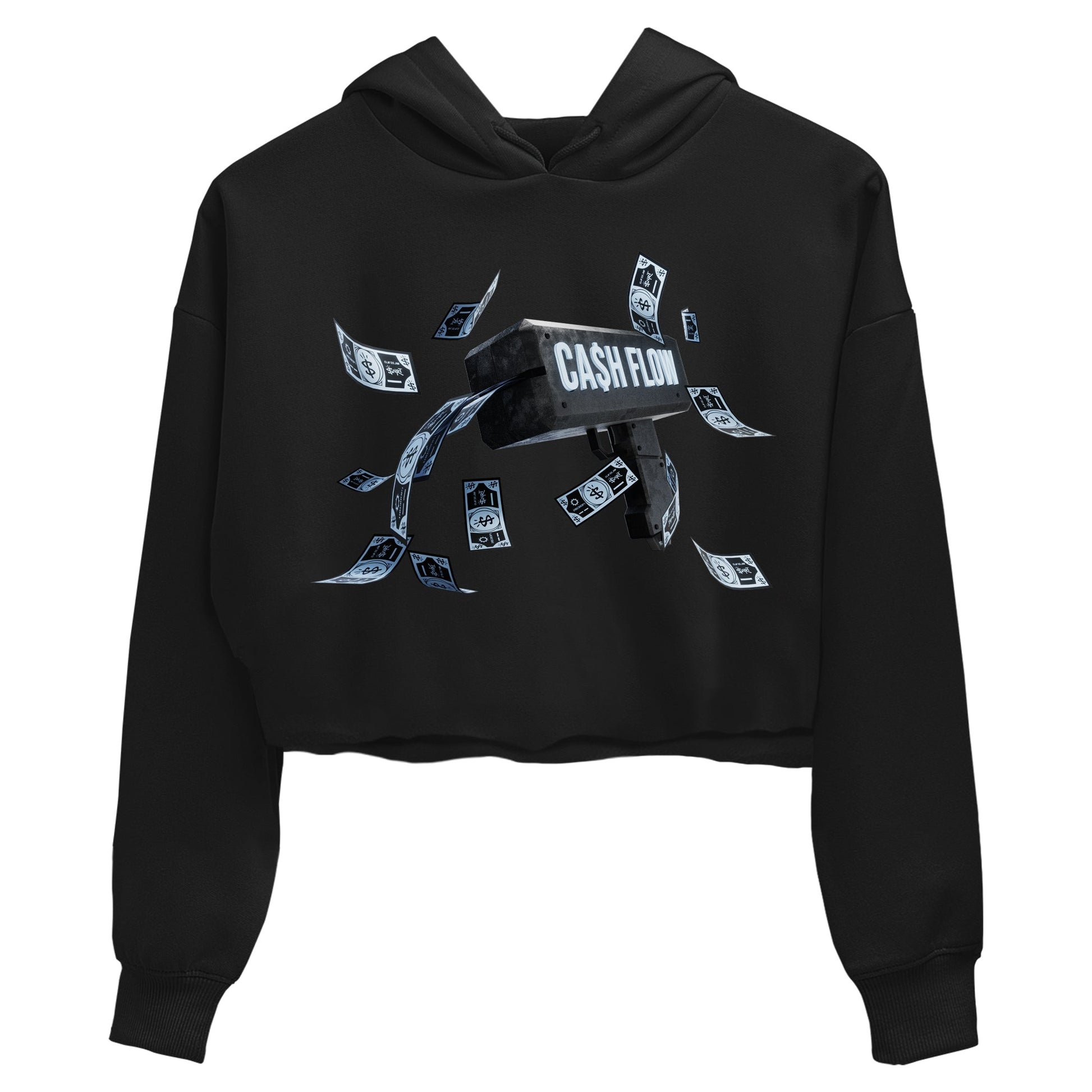 Air Jordan 7 Chambray Sneaker Match Tees Cash Flow Sneaker Tees AJ7 Chambray Sneaker Release Tees Women's Shirts Black 2