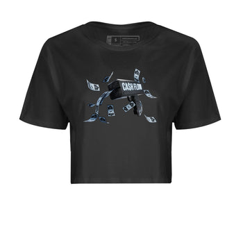 Air Jordan 7 Chambray Sneaker Match Tees Cash Flow Sneaker Tees AJ7 Chambray Sneaker Release Tees Women's Shirts Black 2