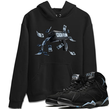 Air Jordan 7 Chambray Sneaker Match Tees Cash Flow Sneaker Tees AJ7 Chambray Sneaker Release Tees Unisex Shirts Black 1