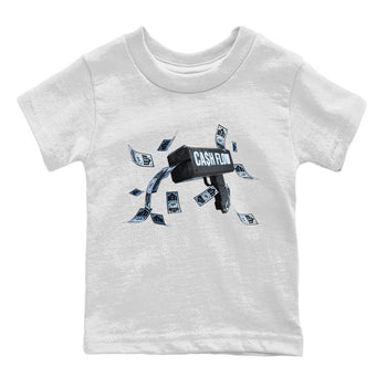 Air Jordan 7 Chambray Sneaker Match Tees Cash Flow Sneaker Tees AJ7 Chambray Sneaker Release Tees Kids Shirts White 2