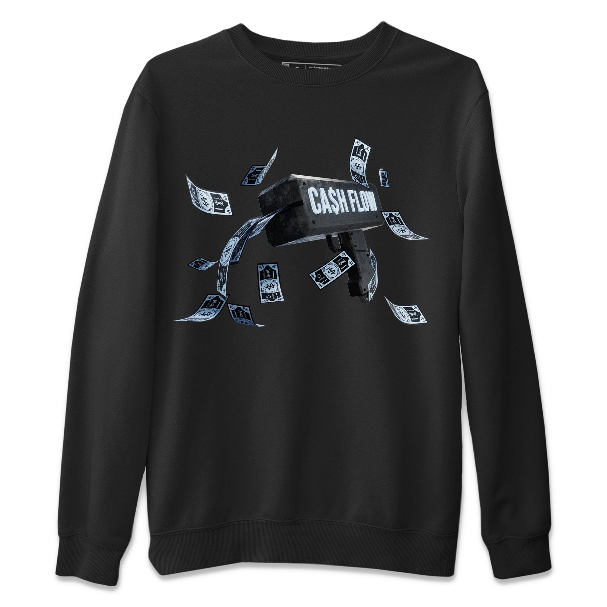 Air Jordan 7 Chambray Sneaker Match Tees Cash Flow Sneaker Tees AJ7 Chambray Sneaker Release Tees Unisex Shirts Black 2