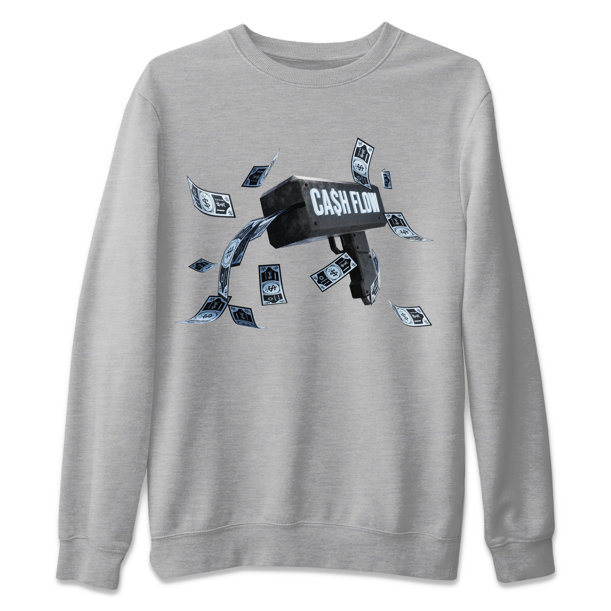 Air Jordan 7 Chambray Sneaker Match Tees Cash Flow Sneaker Tees AJ7 Chambray Sneaker Release Tees Unisex Shirts Heather Grey 2