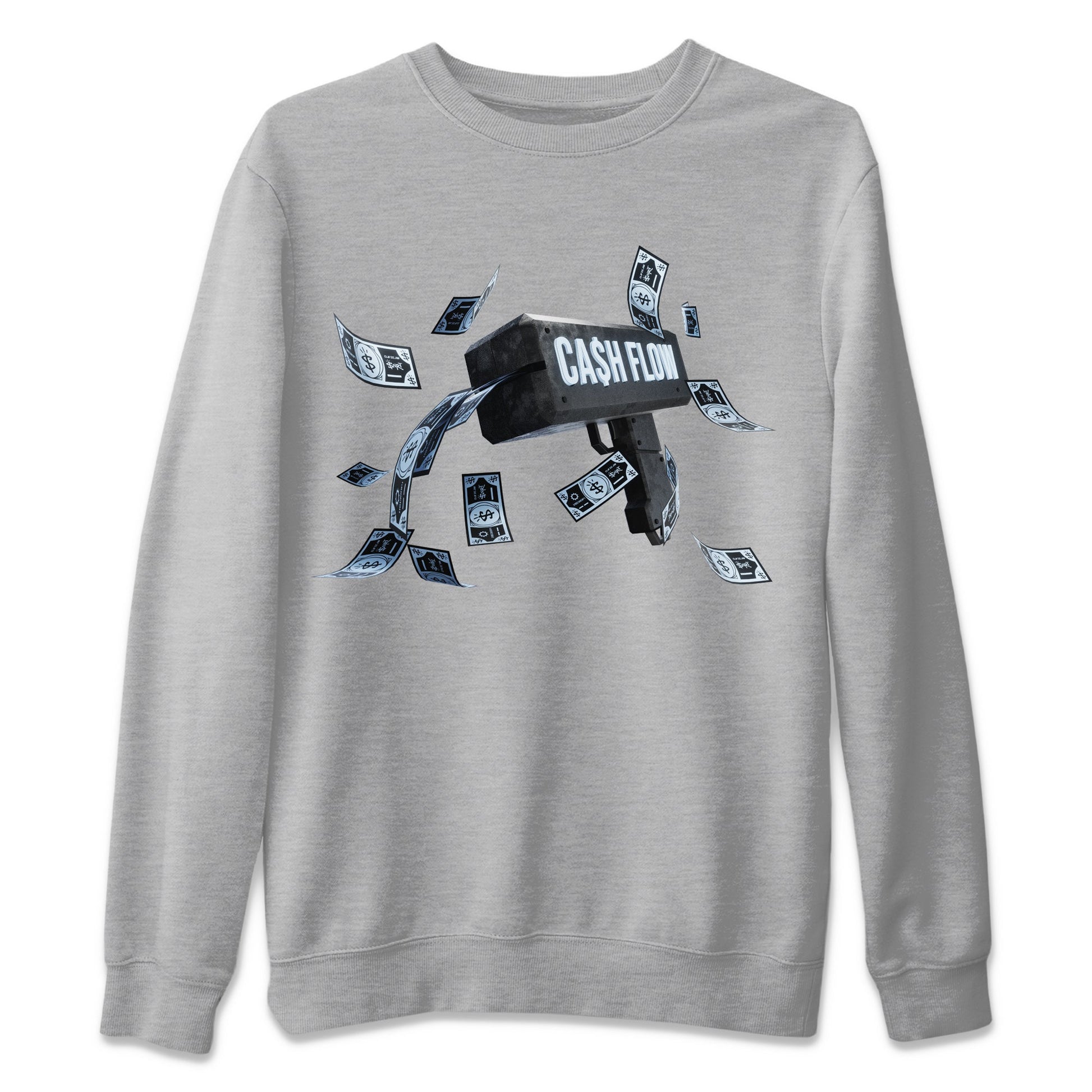 Air Jordan 7 Chambray Sneaker Match Tees Cash Flow Sneaker Tees AJ7 Chambray Sneaker Release Tees Unisex Shirts Heather Grey 2