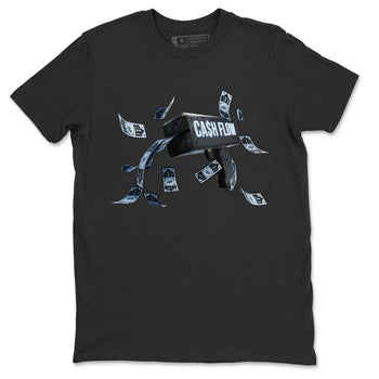 Air Jordan 7 Chambray Sneaker Match Tees Cash Flow Sneaker Tees AJ7 Chambray Sneaker Release Tees Unisex Shirts Black 2
