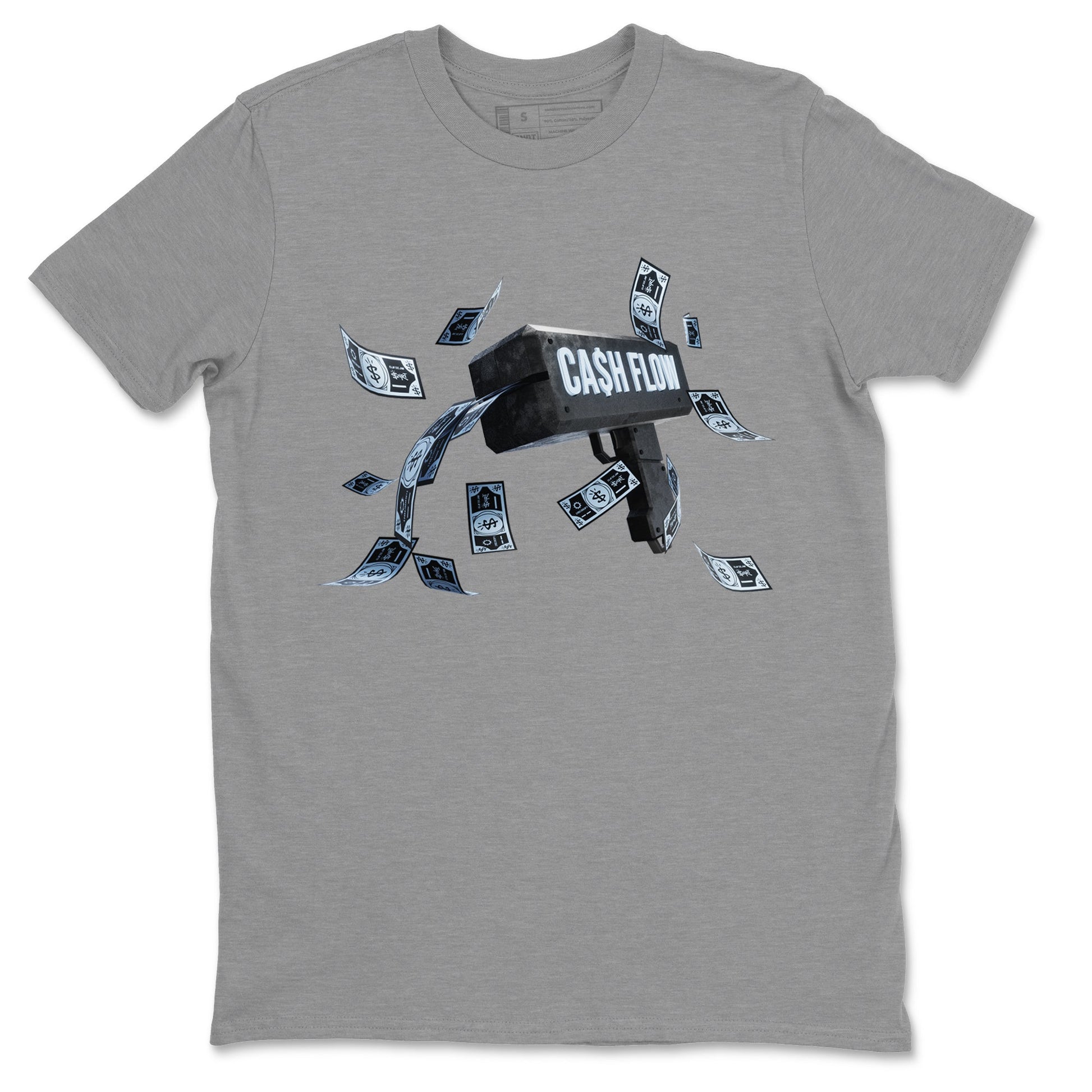 Air Jordan 7 Chambray Sneaker Match Tees Cash Flow Sneaker Tees AJ7 Chambray Sneaker Release Tees Unisex Shirts Heather Grey 2