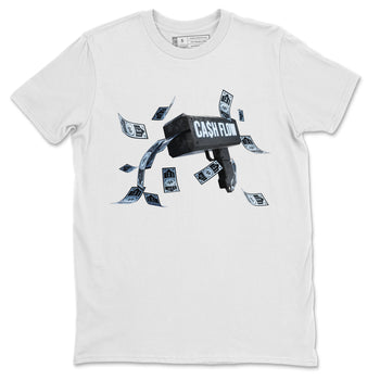 Air Jordan 7 Chambray Sneaker Match Tees Cash Flow Sneaker Tees AJ7 Chambray Sneaker Release Tees Unisex Shirts White 2