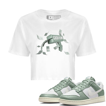 Dunk Mica Green Sneaker Match Tees Cash Flow Sneaker Tees Dunk Low Mica Green Sneaker Release Tees Women's Shirts White 1