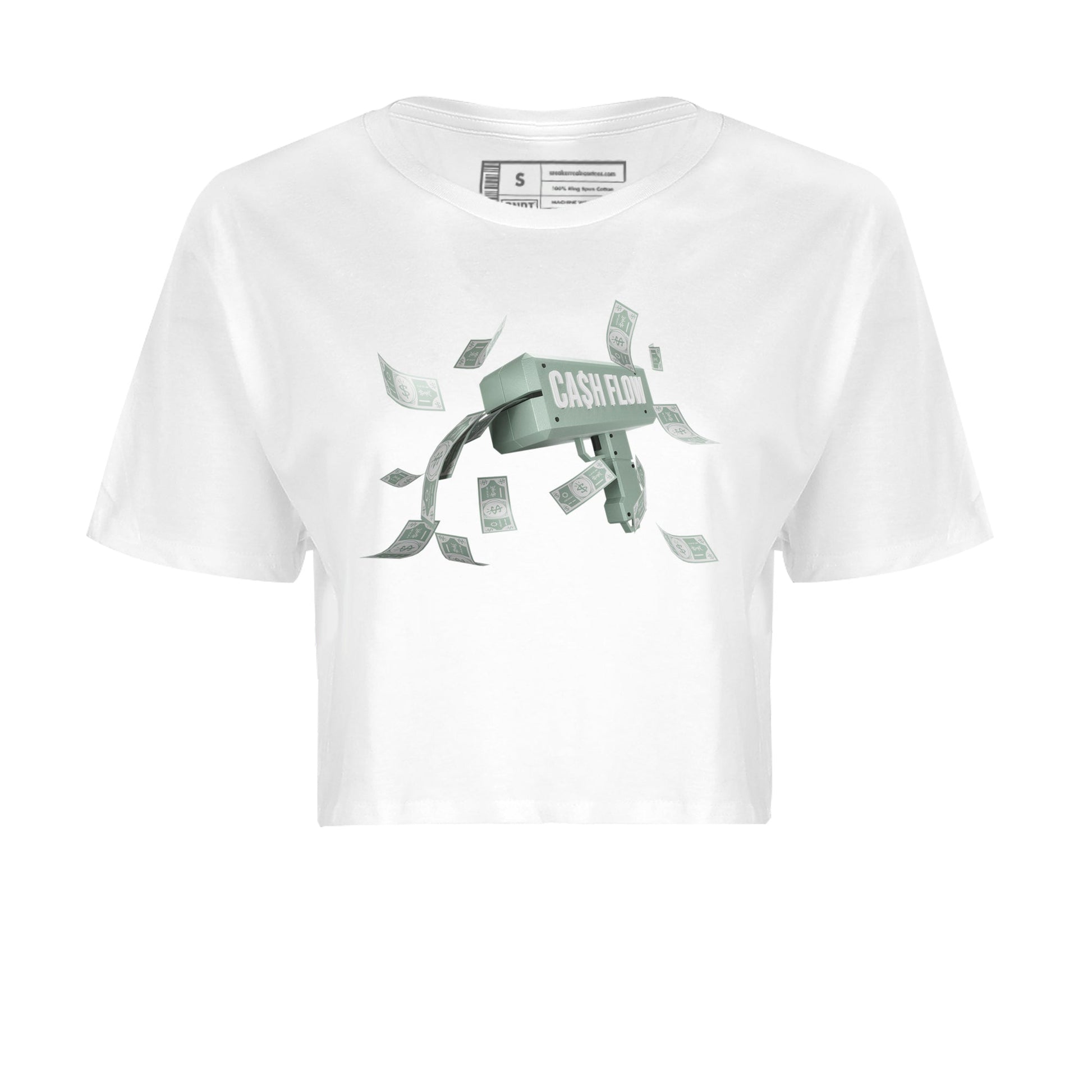 Dunk Mica Green Sneaker Match Tees Cash Flow Sneaker Tees Dunk Low Mica Green Sneaker Release Tees Women's Shirts White 2