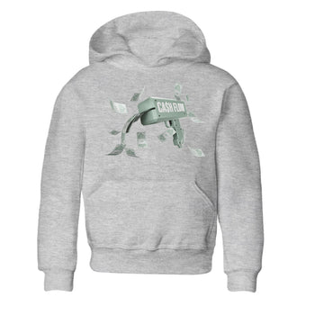 Dunk Mica Green Sneaker Match Tees Cash Flow Sneaker Tees Dunk Low Mica Green Sneaker Release Tees Kids Shirts Heather Grey 2