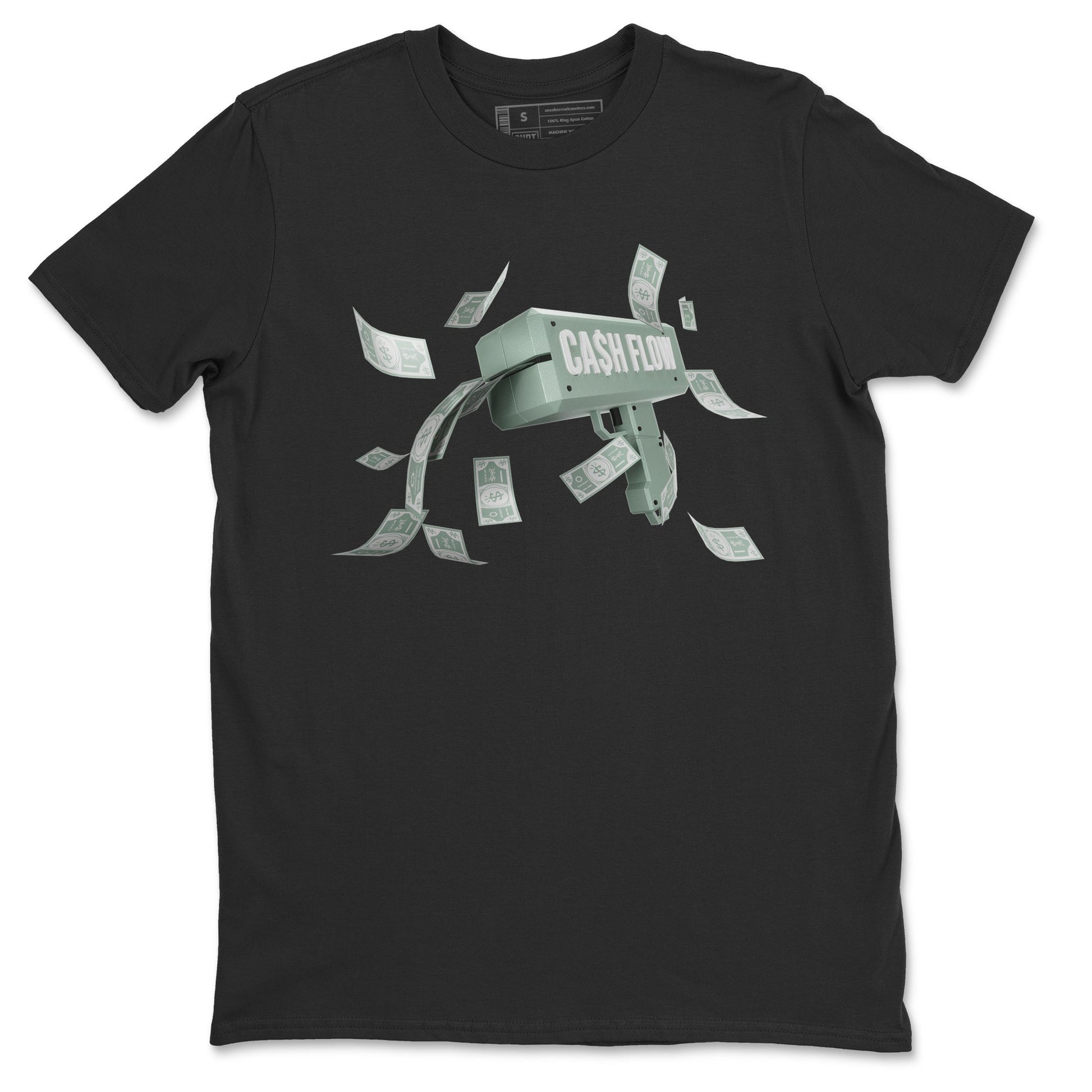 Dunk Mica Green Sneaker Match Tees Cash Flow Sneaker Tees Dunk Low Mica Green Sneaker Release Tees Unisex Shirts Black 2