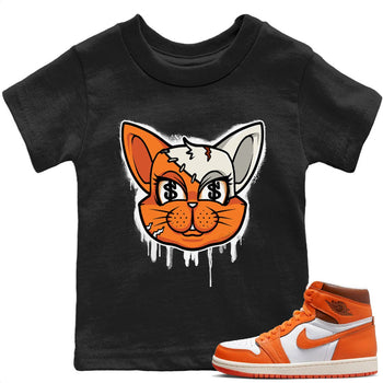 Jordan 1 Starfish Sneaker Match Tees Cat Face Sneaker Tees Jordan 1 Starfish Sneaker Release Tees Kids Shirts