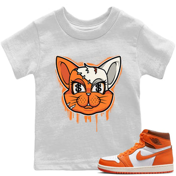 Jordan 1 Starfish Sneaker Match Tees Cat Face Sneaker Tees Jordan 1 Starfish Sneaker Release Tees Kids Shirts