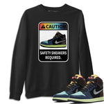 Jordan 1 Bio Hack Sneaker Match Tees Caution Sneaker Tees Jordan 1 Bio Hack Sneaker Release Tees Unisex Shirts