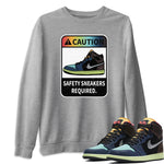 Jordan 1 Bio Hack Sneaker Match Tees Caution Sneaker Tees Jordan 1 Bio Hack Sneaker Release Tees Unisex Shirts