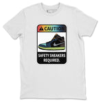 Jordan 1 Bio Hack Sneaker Match Tees Caution Sneaker Tees Jordan 1 Bio Hack Sneaker Release Tees Unisex Shirts