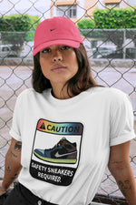 Jordan 1 Bio Hack Sneaker Match Tees Caution Sneaker Tees Jordan 1 Bio Hack Sneaker Release Tees Unisex Shirts