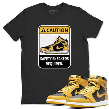 Jordan 1 Pollen Sneaker Match Tees Caution Sneaker Tees Jordan 1 Pollen Sneaker Release Tees Unisex Shirts