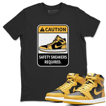 Jordan 1 Pollen Sneaker Match Tees Caution Sneaker Tees Jordan 1 Pollen Sneaker Release Tees Unisex Shirts