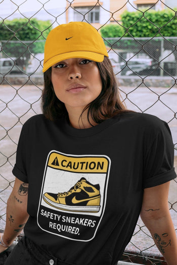 Jordan 1 Pollen Sneaker Match Tees Caution Sneaker Tees Jordan 1 Pollen Sneaker Release Tees Unisex Shirts