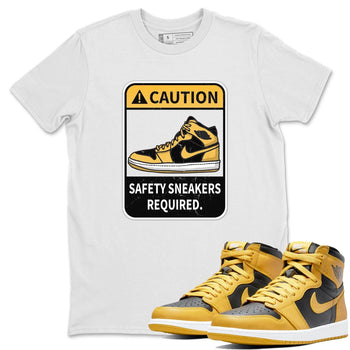 Jordan 1 Pollen Sneaker Match Tees Caution Sneaker Tees Jordan 1 Pollen Sneaker Release Tees Unisex Shirts