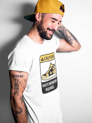 Jordan 1 Pollen Sneaker Match Tees Caution Sneaker Tees Jordan 1 Pollen Sneaker Release Tees Unisex Shirts