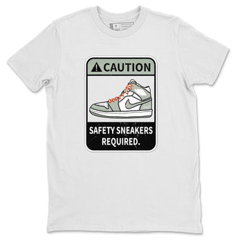 Jordan 1 Seafoam Sneaker Match Tees Caution Sneaker Tees Jordan 1 Seafoam Sneaker Release Tees Unisex Shirts