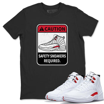 Jordan 12 Twist Sneaker Match Tees Caution Sneaker Tees Jordan 12 Twist Sneaker Release Tees Unisex Shirts