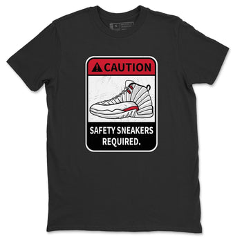 Jordan 12 Twist Sneaker Match Tees Caution Sneaker Tees Jordan 12 Twist Sneaker Release Tees Unisex Shirts