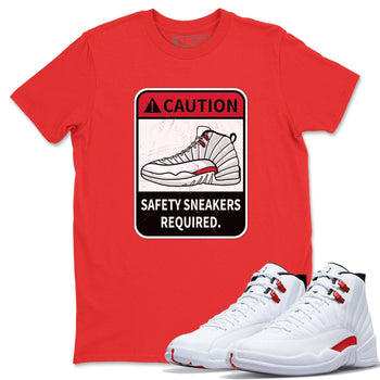 Jordan 12 Twist Sneaker Match Tees Caution Sneaker Tees Jordan 12 Twist Sneaker Release Tees Unisex Shirts