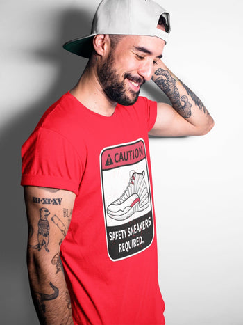 Jordan 12 Twist Sneaker Match Tees Caution Sneaker Tees Jordan 12 Twist Sneaker Release Tees Unisex Shirts
