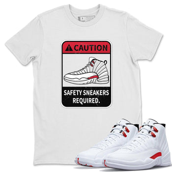 Jordan 12 Twist Sneaker Match Tees Caution Sneaker Tees Jordan 12 Twist Sneaker Release Tees Unisex Shirts