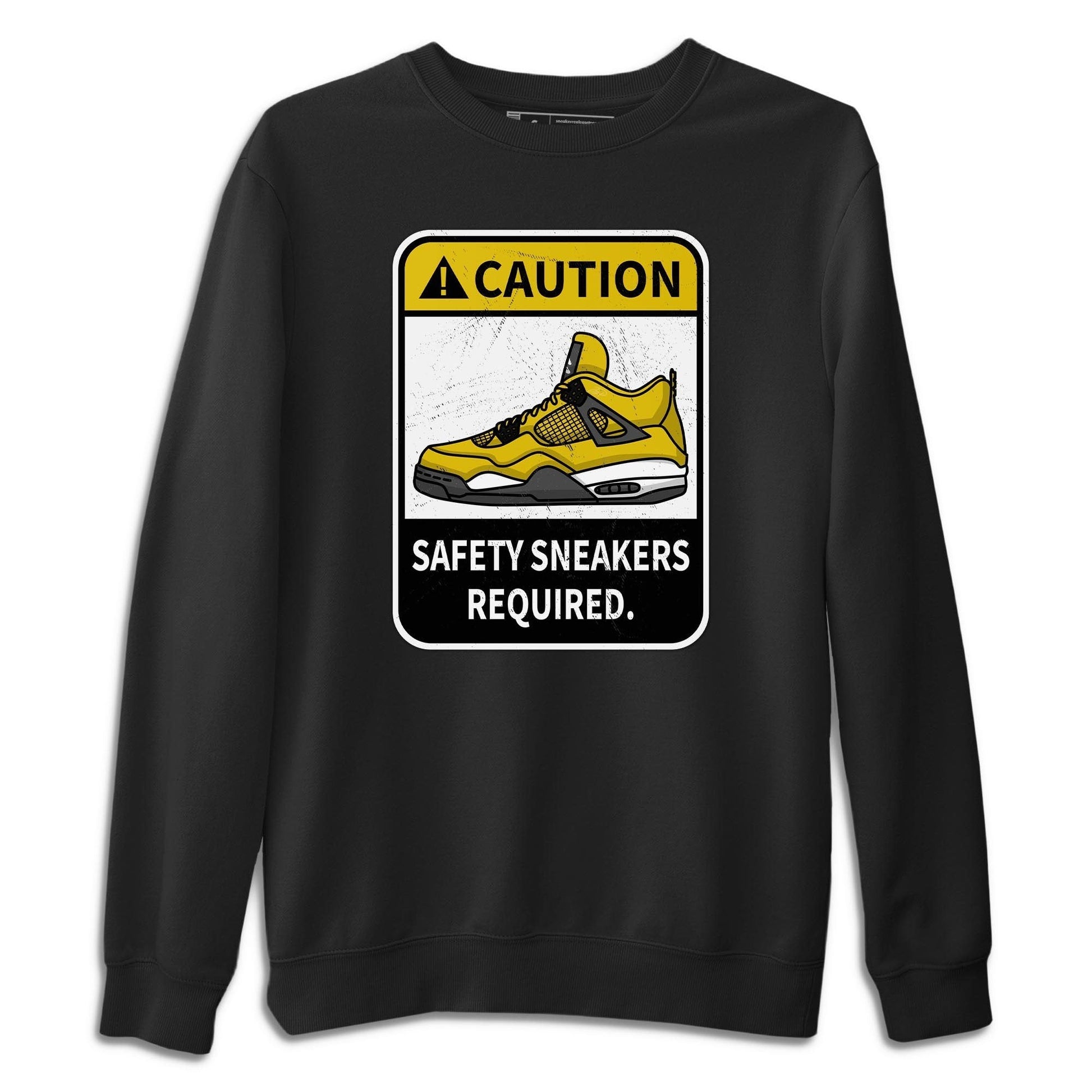 Jordan 4 Lightning Sneaker Match Tees Caution Sneaker Tees Jordan 4 Lightning Sneaker Release Tees Unisex Shirts