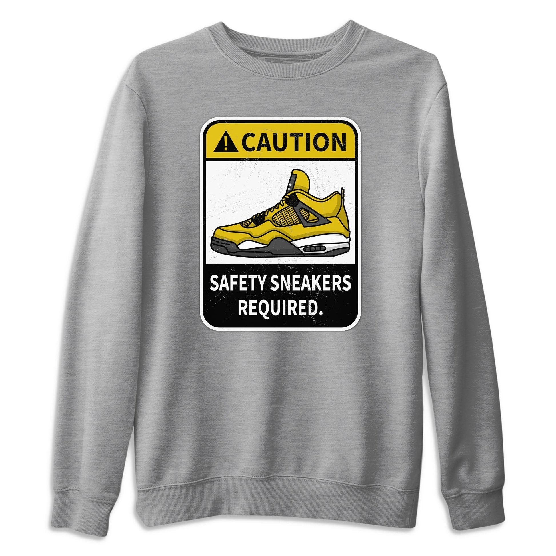 Jordan 4 Lightning Sneaker Match Tees Caution Sneaker Tees Jordan 4 Lightning Sneaker Release Tees Unisex Shirts