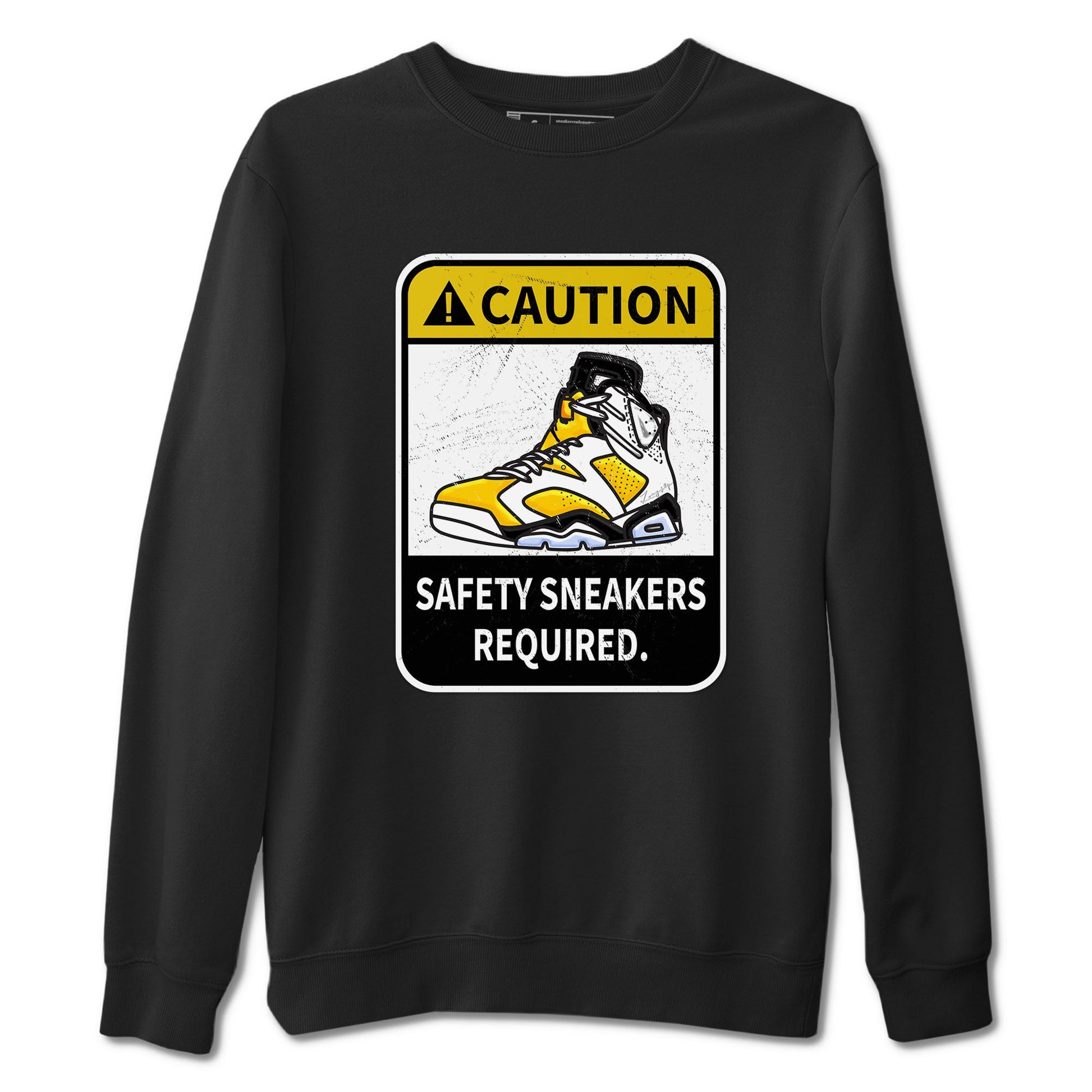 Caution sneaker match tees to Yellow Ochre 6s street fashion brand for shirts to match Jordans SNRT Sneaker Tees Air Jordan 6 Yellow Ochre unisex t-shirt Black 2 unisex shirt