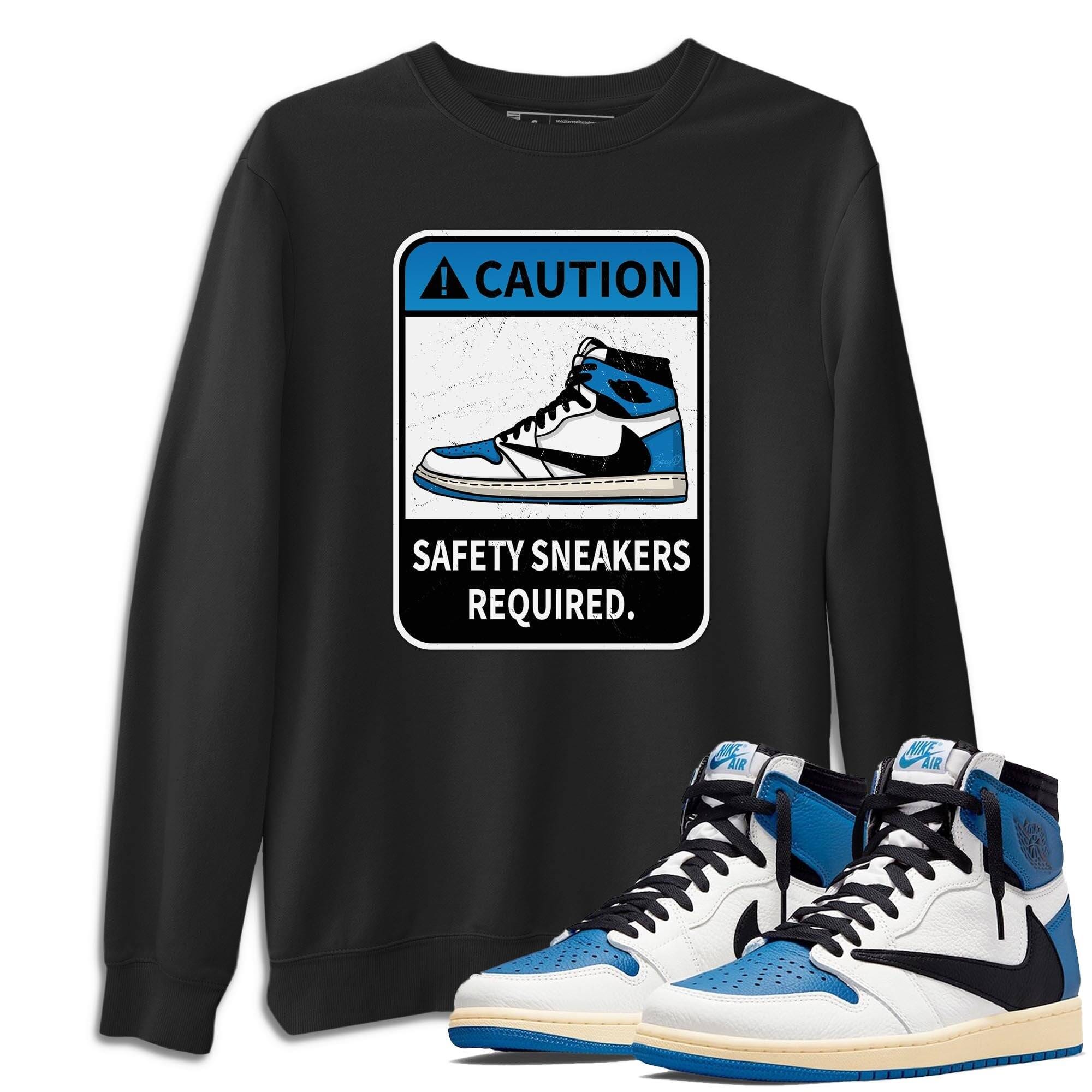 Jordan 1 Travis Scott Fragment Sneaker Match Tees Caution Sneaker Tees Jordan 1 Travis Scott Fragment Sneaker Release Tees Unisex Shirts