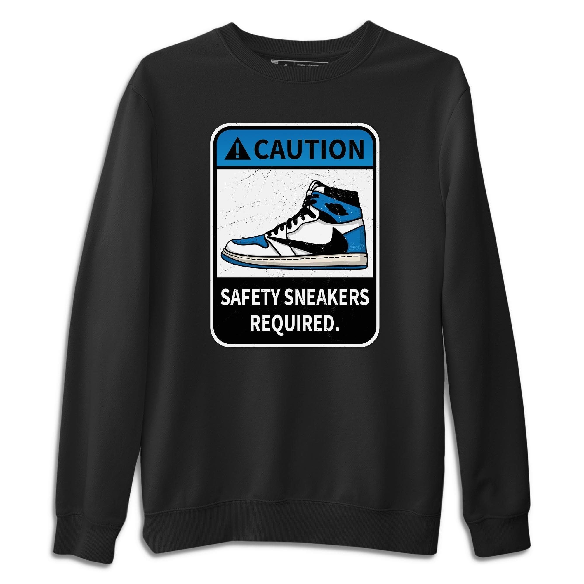 Jordan 1 Travis Scott Fragment Sneaker Match Tees Caution Sneaker Tees Jordan 1 Travis Scott Fragment Sneaker Release Tees Unisex Shirts