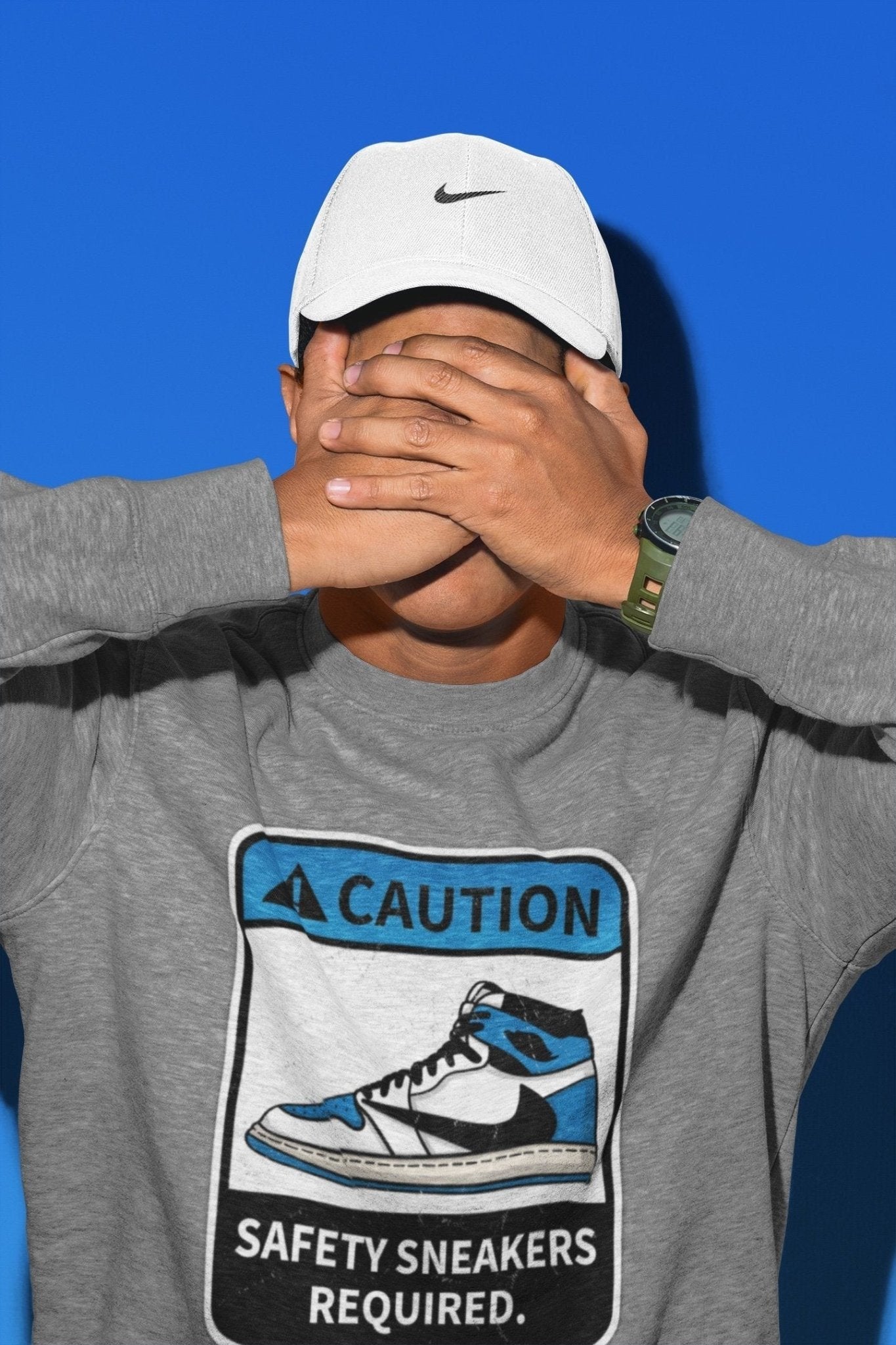 Jordan 1 Travis Scott Fragment Sneaker Match Tees Caution Sneaker Tees Jordan 1 Travis Scott Fragment Sneaker Release Tees Unisex Shirts