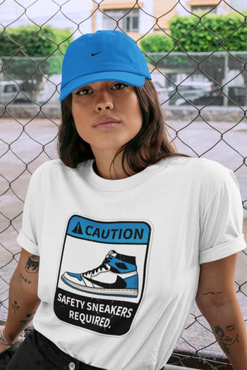 Jordan 1 Travis Scott Fragment Sneaker Match Tees Caution Sneaker Tees Jordan 1 Travis Scott Fragment Sneaker Release Tees Unisex Shirts