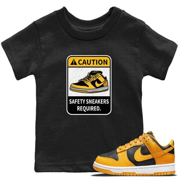 Dunk Championship Goldenrod Sneaker Match Tees Caution Sneaker Tees Dunk Championship Goldenrod Sneaker Release Tees Kids Shirts