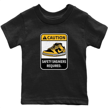 Dunk Championship Goldenrod Sneaker Match Tees Caution Sneaker Tees Dunk Championship Goldenrod Sneaker Release Tees Kids Shirts