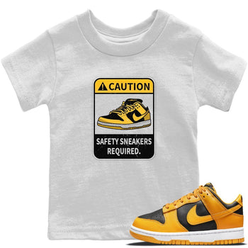 Dunk Championship Goldenrod Sneaker Match Tees Caution Sneaker Tees Dunk Championship Goldenrod Sneaker Release Tees Kids Shirts