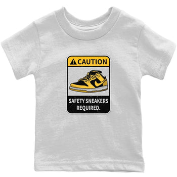 Dunk Championship Goldenrod Sneaker Match Tees Caution Sneaker Tees Dunk Championship Goldenrod Sneaker Release Tees Kids Shirts