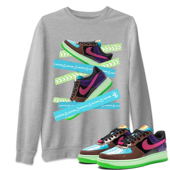 Air Force 1 Undefeated Fauna Brown Sneaker Match Tees Caution Tape Sneaker Tees Air Force 1 Undefeated Fauna Brown Sneaker Release Tees Unisex Shirts