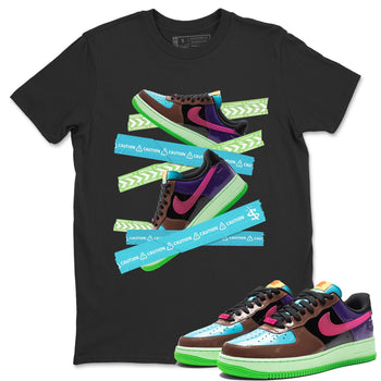 Air Force 1 Undefeated Fauna Brown Sneaker Match Tees Caution Tape Sneaker Tees Air Force 1 Undefeated Fauna Brown Sneaker Release Tees Unisex Shirts