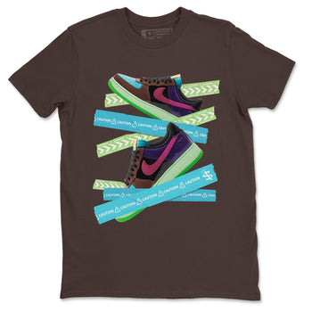 Air Force 1 Undefeated Fauna Brown Sneaker Match Tees Caution Tape Sneaker Tees Air Force 1 Undefeated Fauna Brown Sneaker Release Tees Unisex Shirts