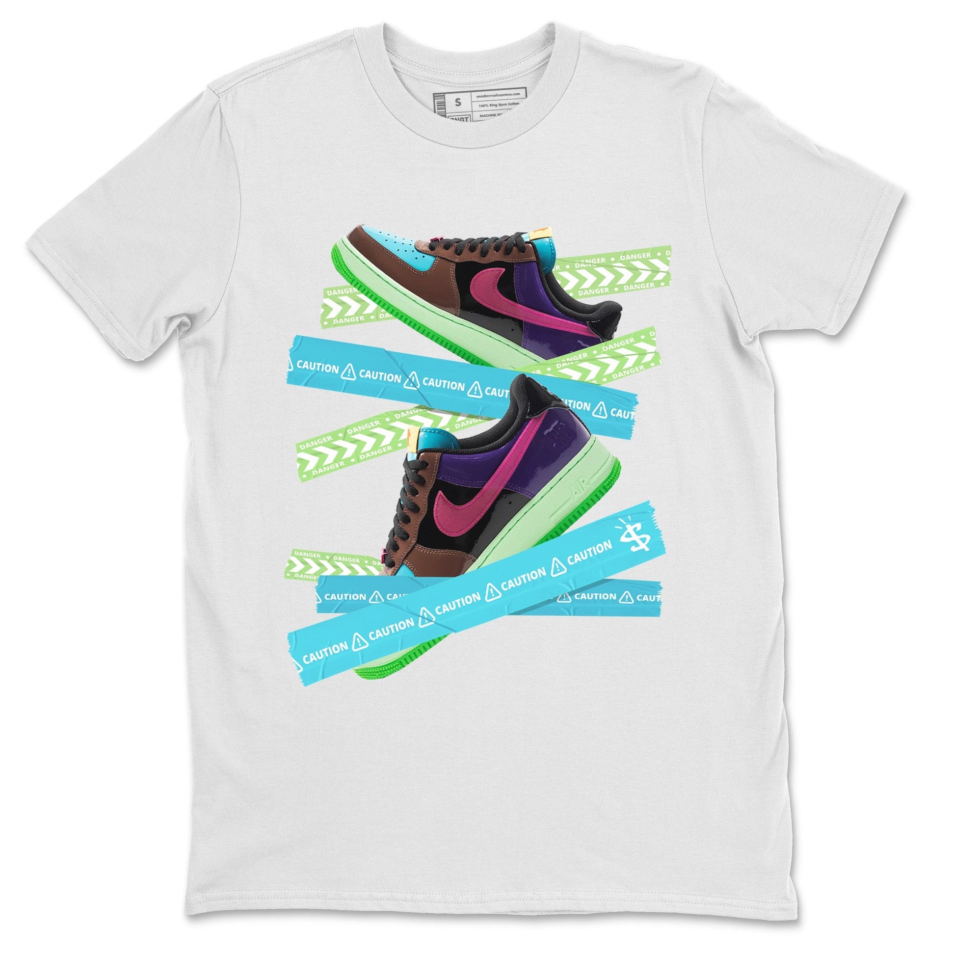 Air Force 1 Undefeated Fauna Brown Sneaker Match Tees Caution Tape Sneaker Tees Air Force 1 Undefeated Fauna Brown Sneaker Release Tees Unisex Shirts
