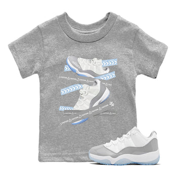 Air Jordan 11 White Cement Caution Tape Baby and Kids Sneaker Tees Air Jordan 11 Cement Grey Kids Sneaker Tees Size Chart